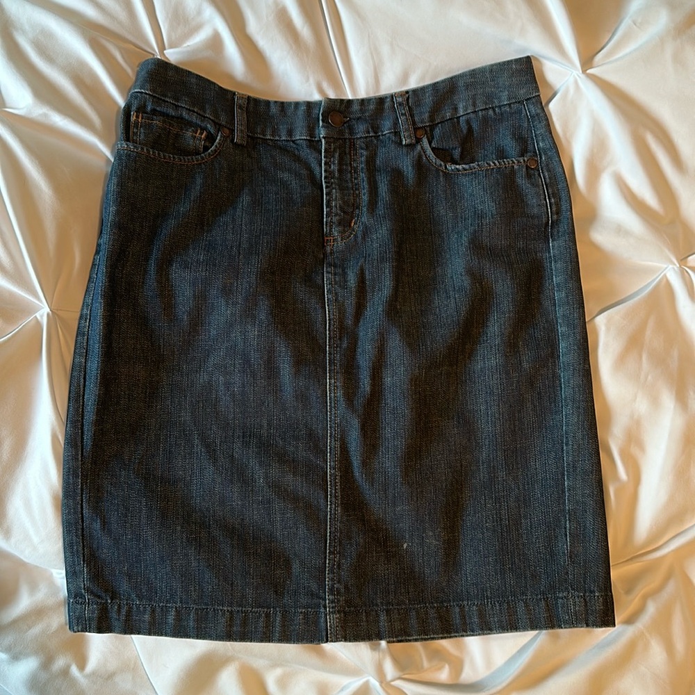Express dark denim pencil skirt size 8